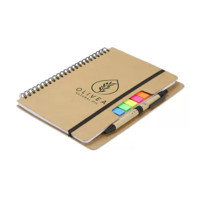 A5 Kraft Notebook and Sticky Note Set