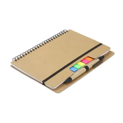 A5 Kraft Notebook and Sticky Note Set