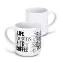 Arista 375ml Ceramic Stackable Coffee Mug