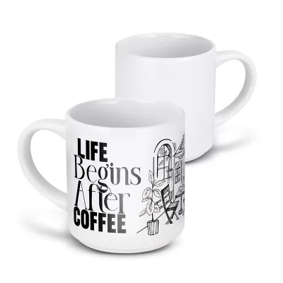 Arista 375ml Ceramic Stackable Coffee Mug