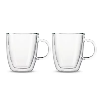 Bodum Bistro 2 Piece Double Wall Borosilicate Mug Set