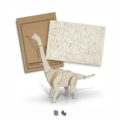 BRANDCRAFT Brachiosaurus Wooden Model Kit