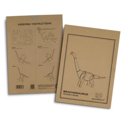 BRANDCRAFT Brachiosaurus Wooden Model Kit