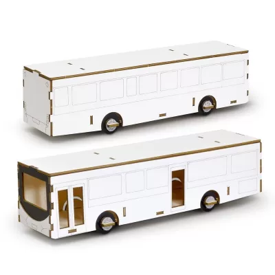 BRANDCRAFT Bus Wooden Model Kit