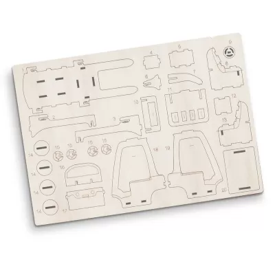 BRANDCRAFT Forklift Wooden Model Kit