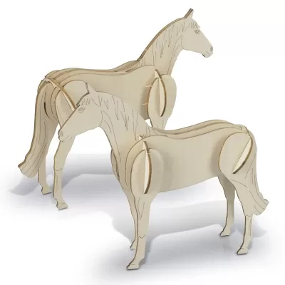 BRANDCRAFT Horse Wooden Model Kit