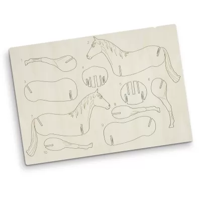 BRANDCRAFT Horse Wooden Model Kit