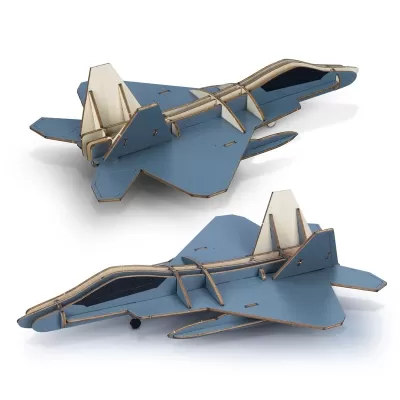 BRANDCRAFT Jet Fighter Wooden Model Kit