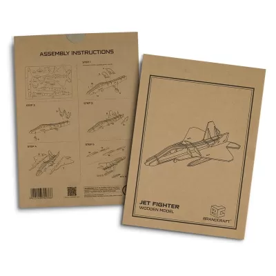 BRANDCRAFT Jet Fighter Wooden Model Kit
