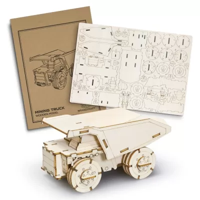 BRANDCRAFT Mining Truck Wooden Model Kit