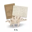 BRANDCRAFT Stegosaurus Wooden Model Kit