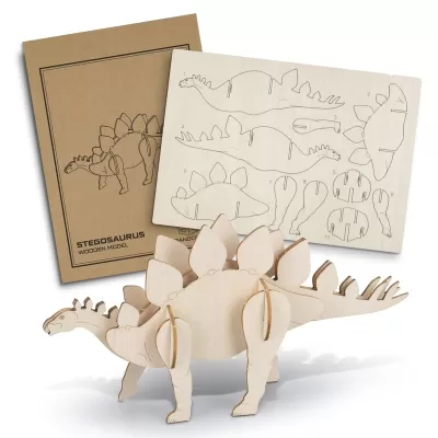 BRANDCRAFT Stegosaurus Wooden Model Kit