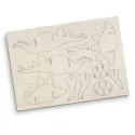 BRANDCRAFT Stegosaurus Wooden Model Kit