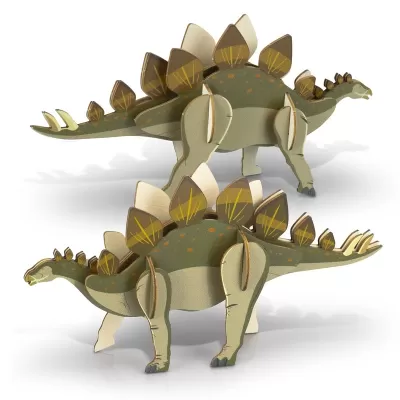 BRANDCRAFT Stegosaurus Wooden Model Kit
