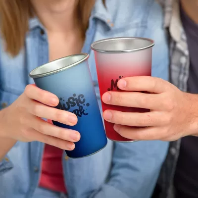 Chameleon Colour Changing 450ml Aluminium Coffee Cup