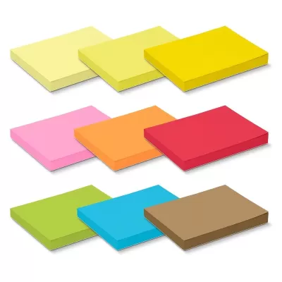 Coloured 100 x 75mm 100 Sheet Sticky Notepad