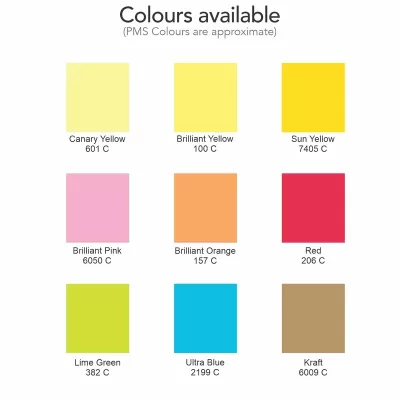 Coloured 70 x 75mm 25 Sheet Sticky Notepad