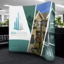 Curved Stretch Small Polyester Media Wall