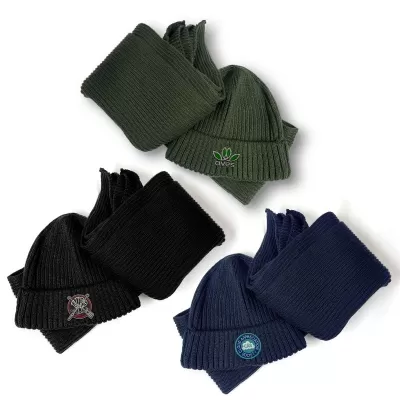 Denali Acrylic Scarf and Beanie Set