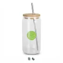 Fallon 550ml Bamboo Lid Glass Tumbler