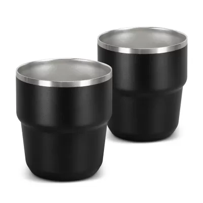 Frontier 2 Piece Stainless Steel Stackable Cup Set