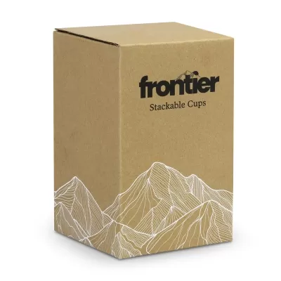 Frontier 2 Piece Stainless Steel Stackable Cup Set