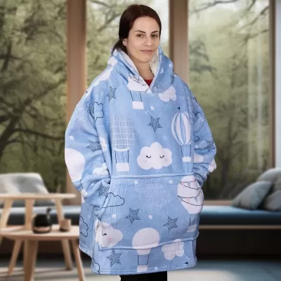 Full Colour Polyester Blanket Hoodie