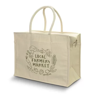 Iconic Cotton Shopping Cooler Tote