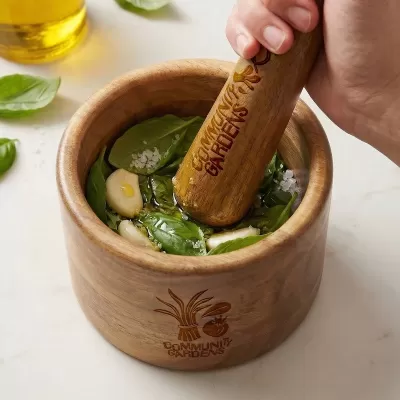 Keepsake Acacia Mortar and Pestle