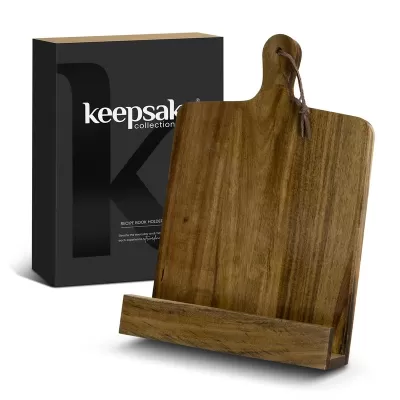 Keepsake Acacia Recipe Book Holder
