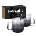 Keepsake Dusk 2 Piece Borosilicate Coffee Cup Set