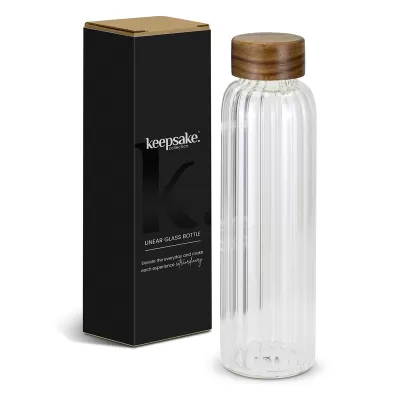 Keepsake Linear 600ml Glass Drink Bottle