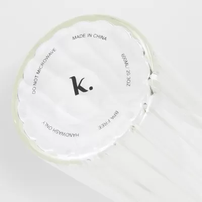 Keepsake Linear 600ml Glass Drink Bottle