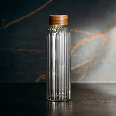 Keepsake Linear 600ml Glass Drink Bottle