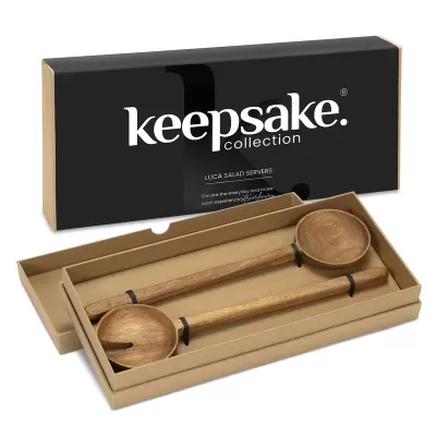 Keepsake Luca Acacia Salad Servers