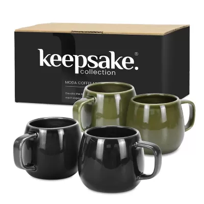 branded Keepsake Moda 2 Piece Ceramic Coffee Mug Set, from our range of promotional Coffee Mugs