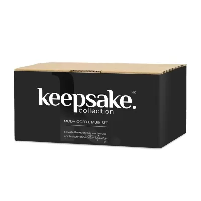 branded Keepsake Moda 2 Piece Ceramic Coffee Mug Set, from our range of promotional Coffee Mugs