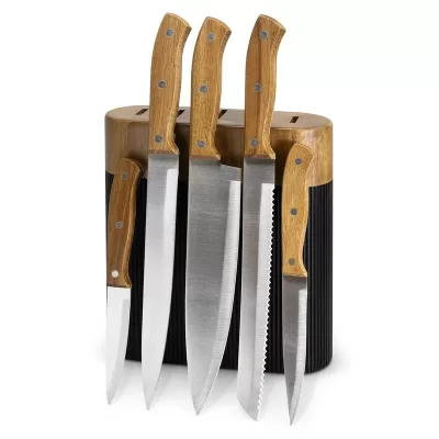 Keepsake Noir Acacia Knife Block