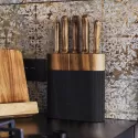 Keepsake Noir Acacia Knife Block
