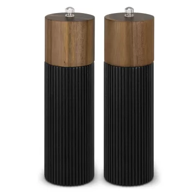 Keepsake Noir Acacia Salt and Pepper Grinder Set