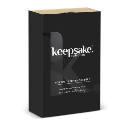 Keepsake Noir Acacia Salt and Pepper Grinder Set