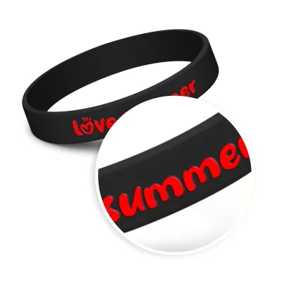 Kids Embossed Silicone Wristband