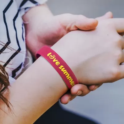 Kids Embossed Silicone Wristband