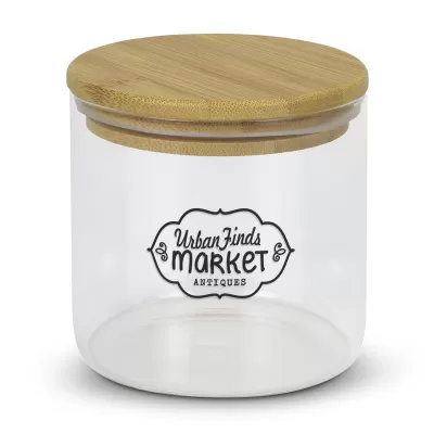Large Round Borosilicate Storage Canister