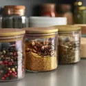 Large Round Borosilicate Storage Canister