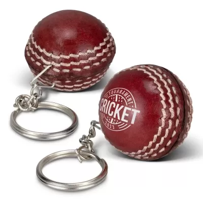 Leather Cricket Ball Keyring