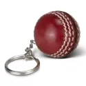 Leather Cricket Ball Keyring
