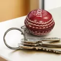 Leather Cricket Ball Keyring