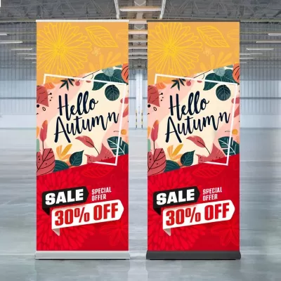 Luxury 85 x 220cm Polyester Pull Up Banner
