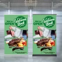 Luxury SC Approved 85 x 140cm Polyester Pull Up Banner